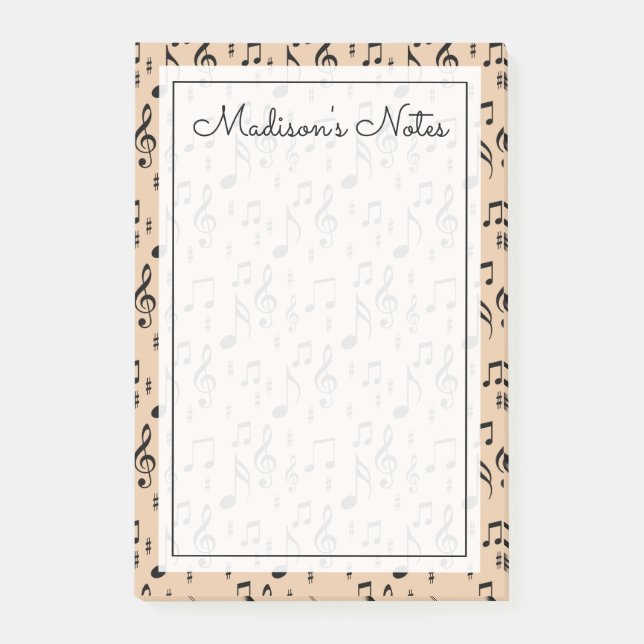 Your Text | Musical Notes (Front)