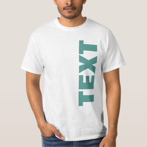 Your Text Name Custom Double Sided Mens Value T_Shirt