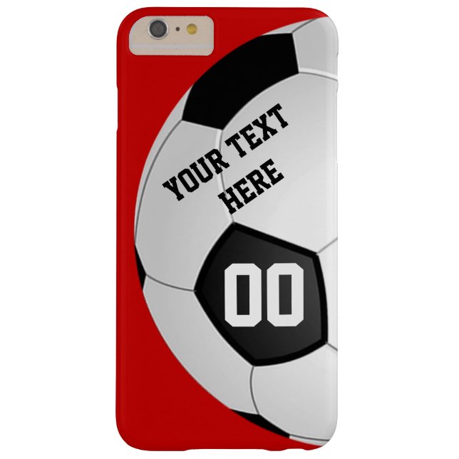 Your Text, Number and Colors SOCCER Phone Cases (Back)