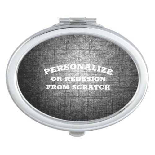Your Text or Design Here _ Create a Custom Compact Mirror