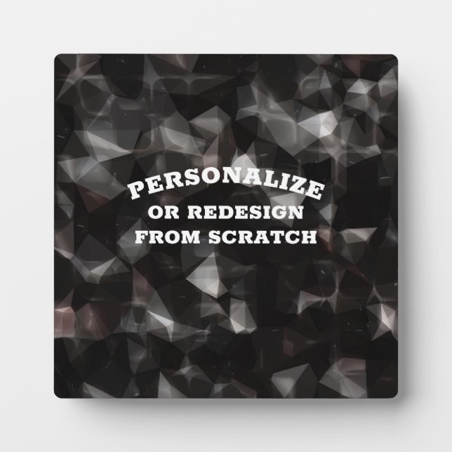 Your Text or Design Here - Create a Custom Plaque (Front)