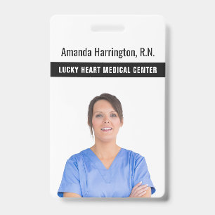 YOUR TEXT & PHOTO badges