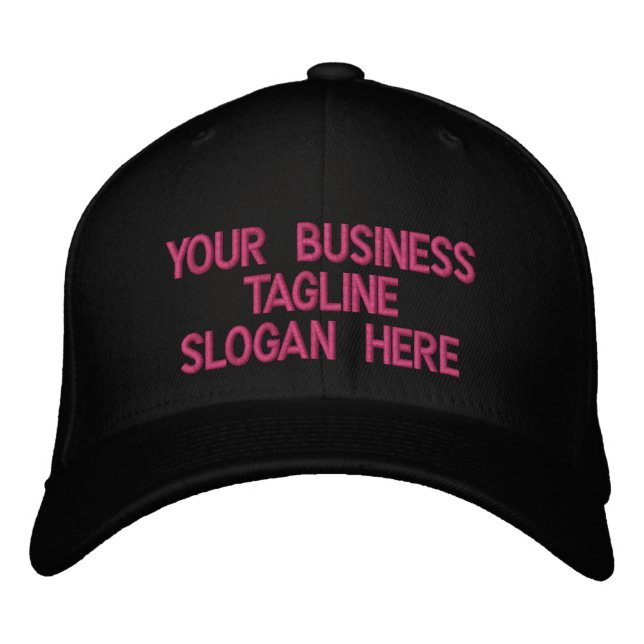 Your Text Promotional Embroidered Baseball Cap (Front)