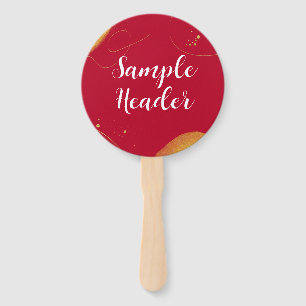 Your text Promotional Modern Corporate Hand Fan