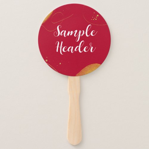 Your text  Promotional Modern Corporate Hand Fan