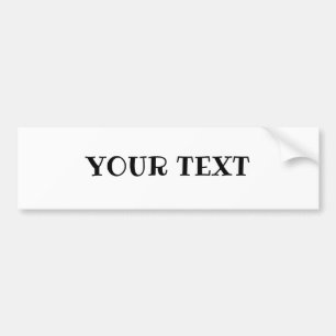 Your Text "Ribeye" font Bumper Sticker