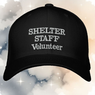 Your Text Shelter Staff Any Color Thread Embroidered Baseball Cap