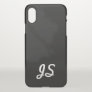 Your Text, Simple, Retro-Styled Script | Black iPhone XS Case