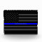 Your Text Thin Blue Line Black US Flag Prize