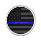 Thin Blue Line Retired Police Badge Pin | Zazzle.com