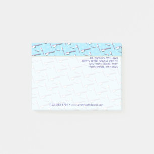 Your Text   Toothbrush Dental Office Post-it Notes