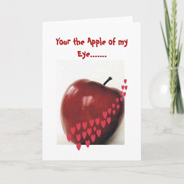 your the apple of my eye holiday card (Front)