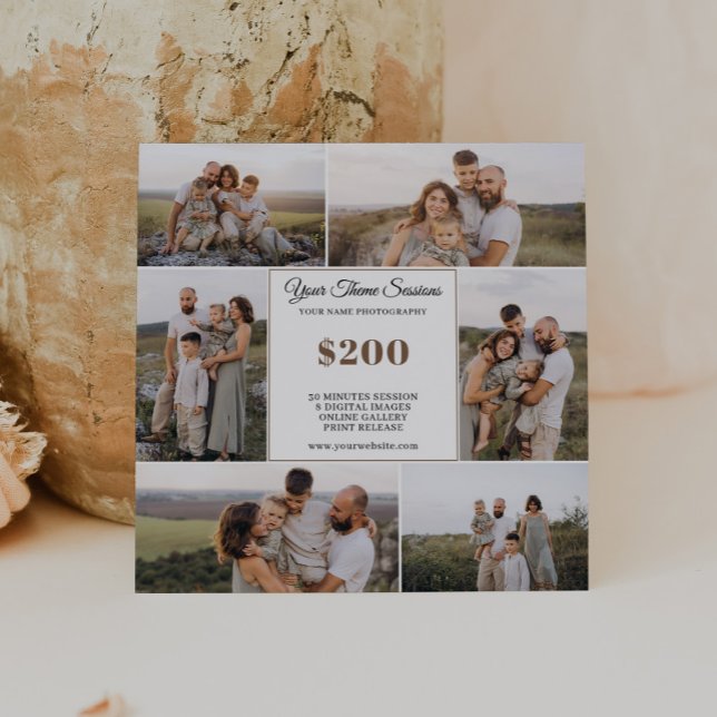 Your Theme Photography Mini Session Marketing Note Card (Creator Uploaded)
