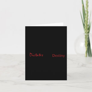 Your Thoughts Dictates Your Destiny Sticker Card
