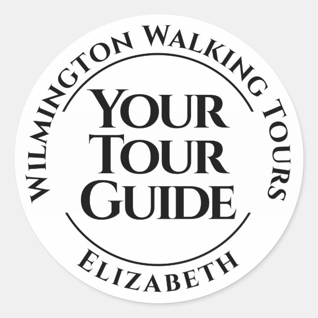 Your Tour Guide Classic Round Sticker (Front)