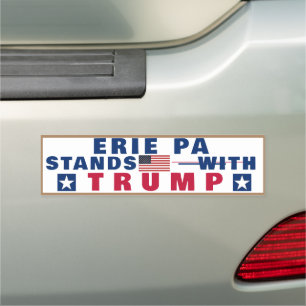 (YOUR TOWN) Stands With TRUMP Car Magnet