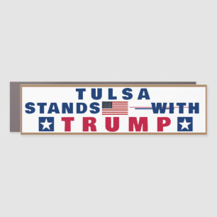 (YOUR TOWN) Stands With TRUMP Car Magnet