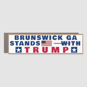 (YOUR TOWN) Stands With TRUMP Car Magnet