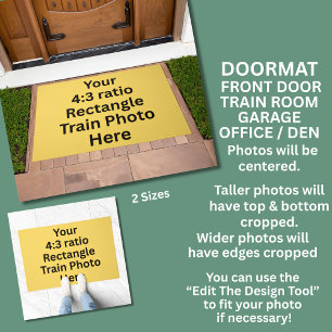 Your Train Photo (Any Photo) Front Doormat