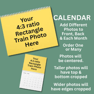 Your Train Photos 12 Month   Calendar