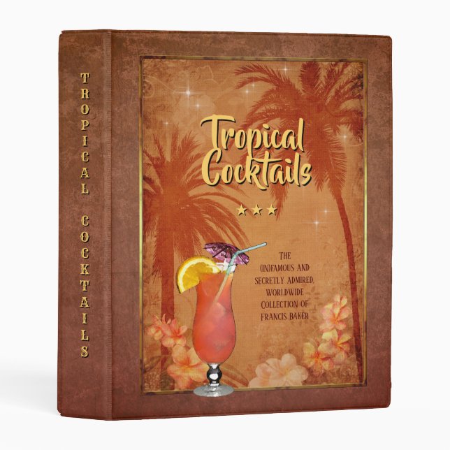 Your Tropical Cocktails Collection Mini Binder (Front/Spine)