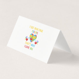 Your True Colors Autism Business Card