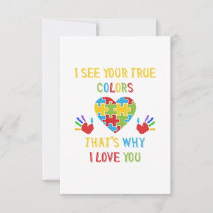 Your True Colors Autism Card