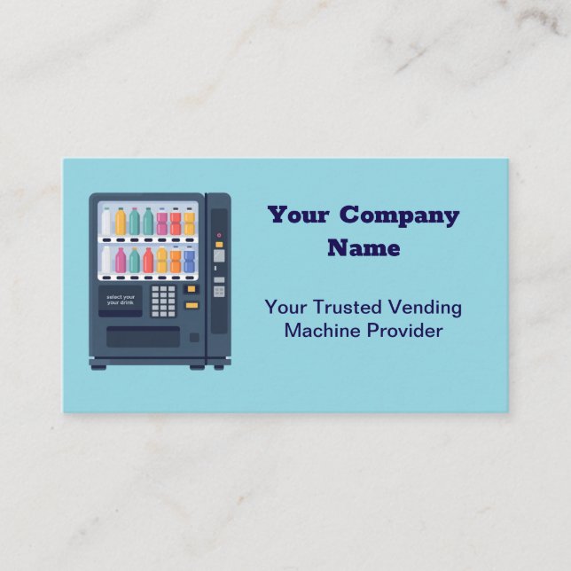Your Trusted Vending Machine Provider Business Card (Front)