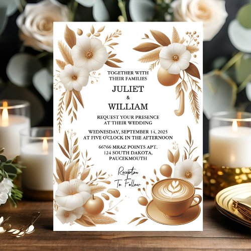 Your Tuscan Italian Coffee Sorrento Casual Wedding Invitation