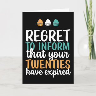 Your Twenties Have Expired Funny 30th Birthday Card