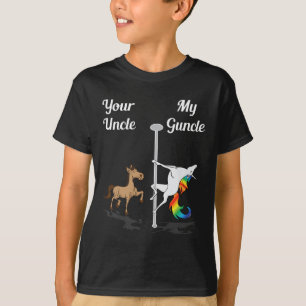 Your Uncle My Guncle You Me Dancing Unicorn Rainbo T-Shirt