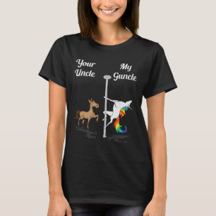 Your Uncle My Guncle You Me Dancing Unicorn Rainbo T-Shirt
