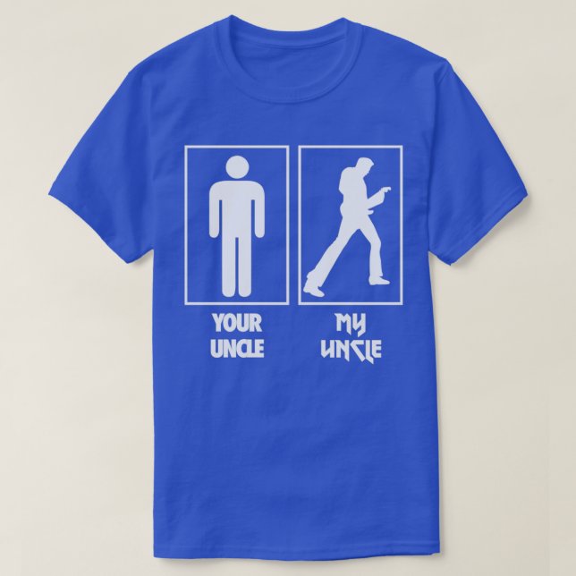 Your Uncle My Uncle Guitar T-Shirt (Design Front)
