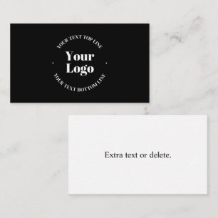 Your Uploaded Business Logo or other Design Enclosure Card