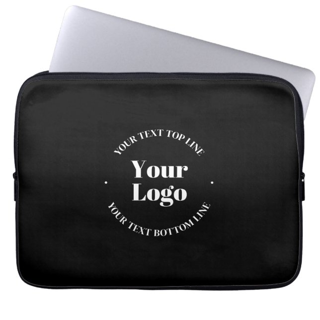 Your Uploaded Business Logo or other Design Laptop Sleeve (Front)