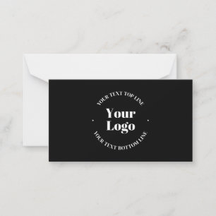 Your Uploaded Business Logo or other Design Note Card