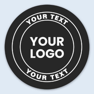 Your Uploaded Logo + Bold Circular Text  Labels
