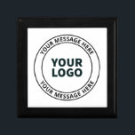 Your Uploaded Logo   Editable Circular Text  Gift Box<br><div class="desc">Simple modern design template,  customize as you like!</div>