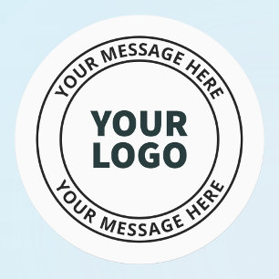 Your Uploaded Logo + Editable Circular Text  Labels