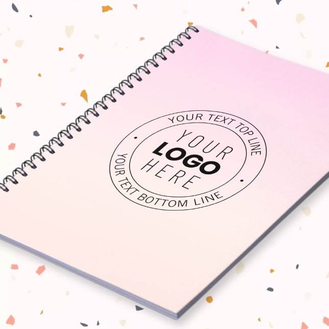 Your Uploaded Logo | Editable Circular Text  Notebook (Creator Uploaded)