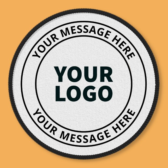 Your Uploaded Logo + Editable Circular Text  Patch (Creator Uploaded)