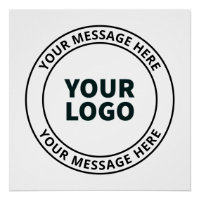 Your Uploaded Logo + Editable Circular Text
