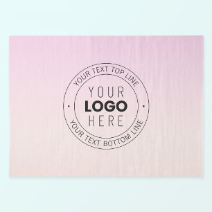 Your Uploaded Logo   Editable Circular Text  Tissue Paper