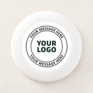 Your Uploaded Logo + Editable Circular Text  Wham-O Frisbee
