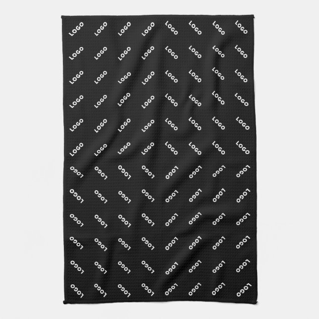 Your Uploaded Logo or Image | Modern Patten Kitchen Towel (Vertical)