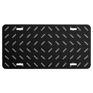 Your Uploaded Logo or Image   Modern Patten License Plate