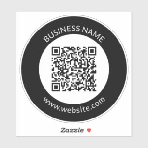 Your Uploaded QR code   Editable Text & Colors Sticker