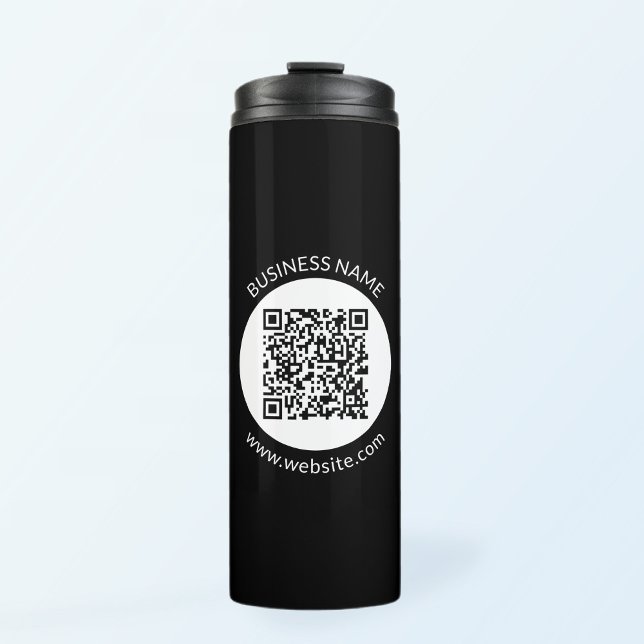 Your Uploaded QR code | Editable Text & Colors Thermal Tumbler (Creator Uploaded)