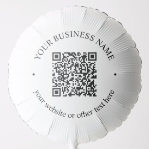 Your Uploaded QR code Plus Editable Circular Text Balloon