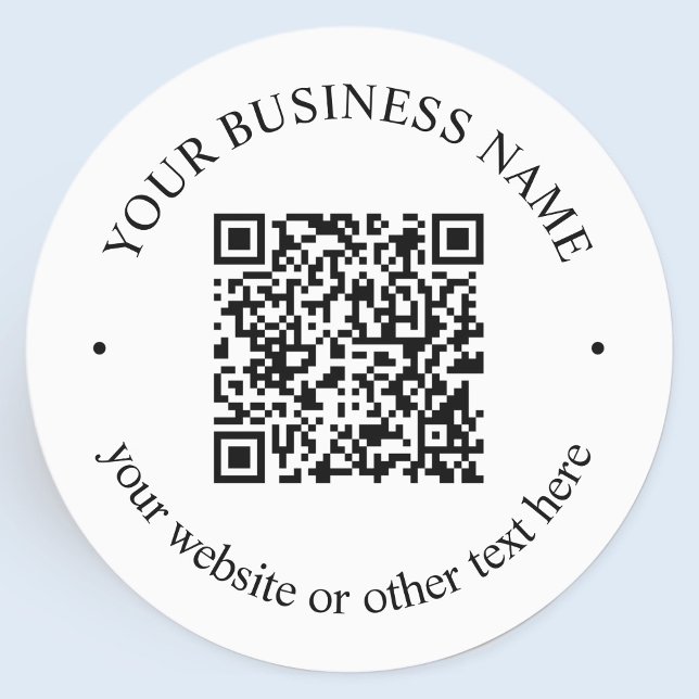Your Uploaded QR code Plus Editable Circular Text Labels (Creator Uploaded)